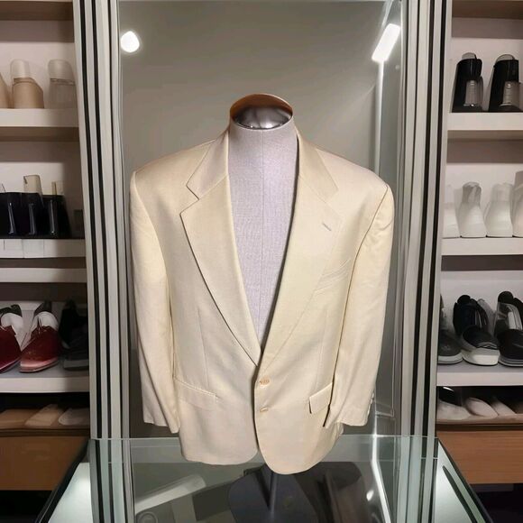 Principe by Marzotto Beige 2 Btn Blazer Jacket 48R US/58R EU